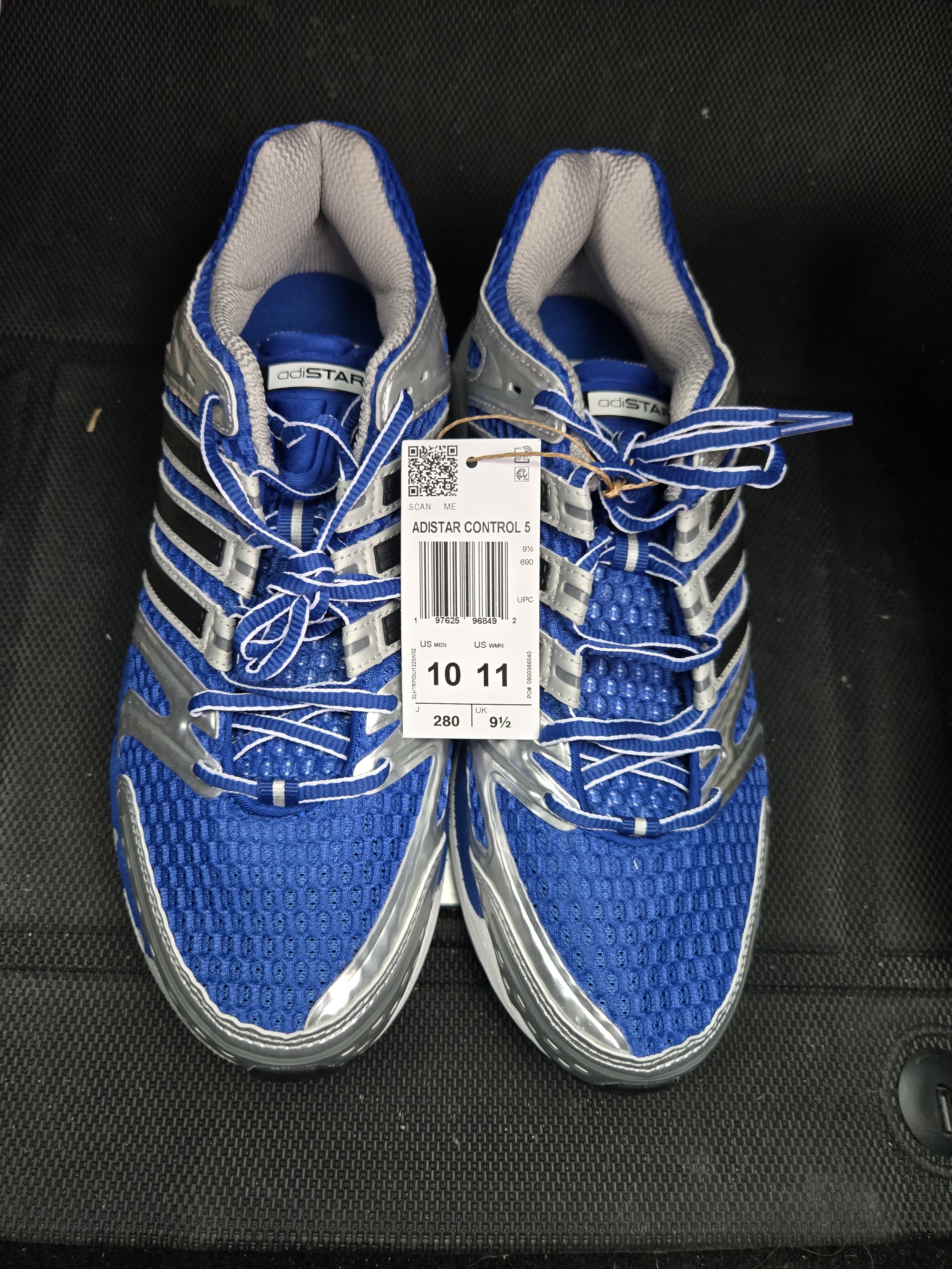 Adidas Mens Adistar Control 5 Running Shoes  BlueSilver